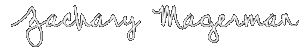 About Us zack magerman signature