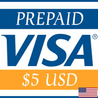 visa prepaid $5 USD